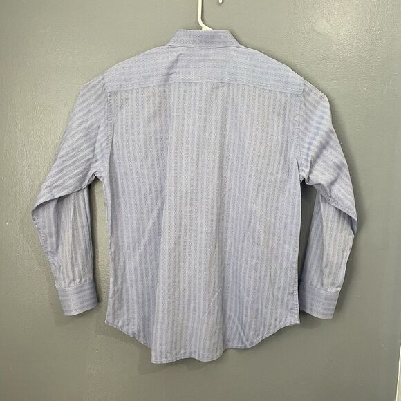 Robert Graham Dress Shirt Mens XLarge Blue Abstract Stripe Button Up Long Sleeve - Picture 8 of 11
